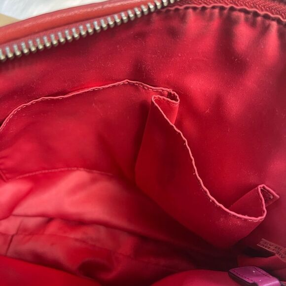 Coach  Daisy LEATHER Sand and orange medium Shoulder bag.silver tone hardwares - Picture 11 of 16